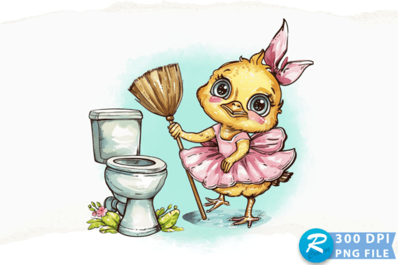 A Cute Cartoon Chicken Dressed As