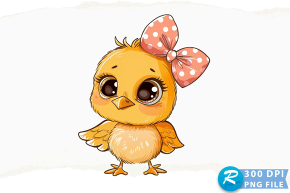 A Cute Chicken Clipart PNG Design