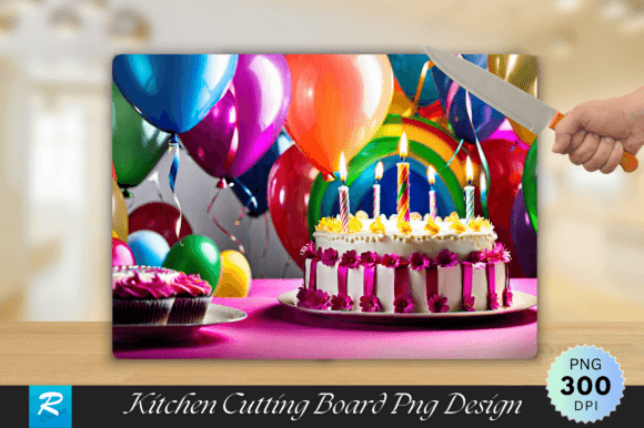 Birthday Cutting Board PNG Design