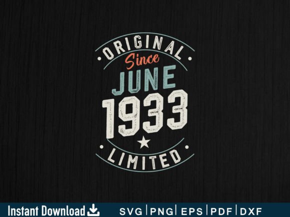 June 1933 Gifts 91st Birthday Shirt