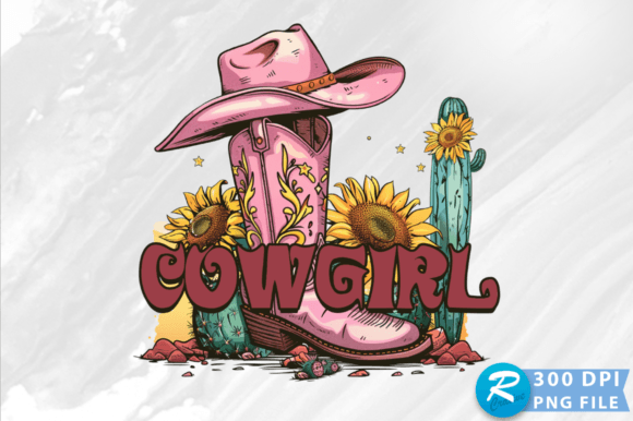 The Cowgirl PNG Design for Real-World Embroidery Projects