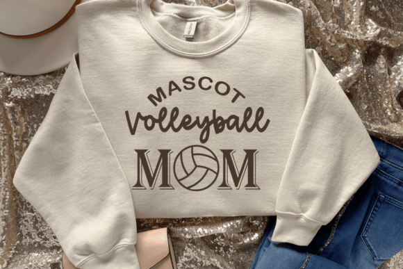 Volleyball Mom SVG: Team Mascot SVG